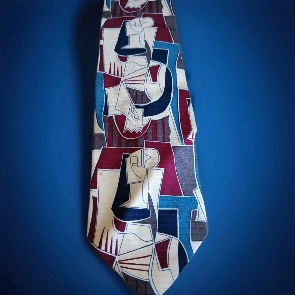 Picasso Vision Homage Collection Des Grande Masters 100% Seda Itália GEM INT'L Vermelho - Imagem 1 de 4