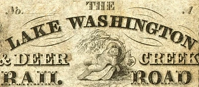 MS $20 PRINCETON The Lake Washington & Deer Creek Rail Road Banking Co MS-190 G8 - Image 1 of 4