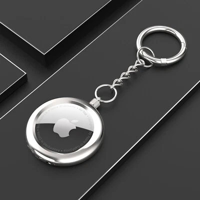 Per Apple AirTag Portachiavi Custodia Cover Metallo Animale Auto GPS Aria Tag - Immagine 1 di 4
