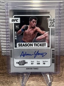 2022 Chronicles UFC Contenders Optic Season Ticket Adrian Yanez Rookie Auto RC