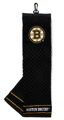 Boston Bruins 16"x22" Embroidered Golf Towel [NEW] NHL Golfing Cotton Bag Cover