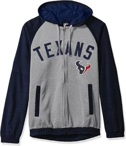 G-III Men's NFL Houston Texans, Legend Hooded Track Jacket, Gray, Large - Picture 1 of 2