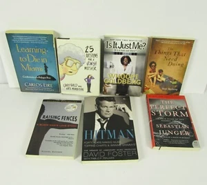 Biography  Autobiography Books Assorted Titles Bundle of 7 Paperback Hardcover  - Imagen 1 de 6