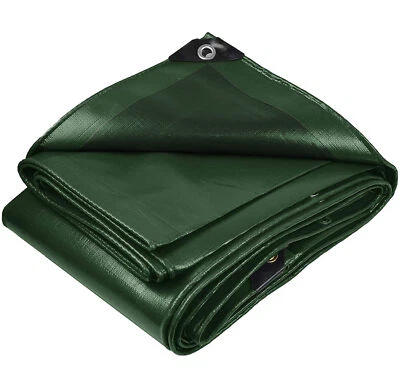 BOSHEN Heavy Duty Tarp Poly Tarpaulin Boat Tent Waterproof Outdoor Canopy Shade Cover