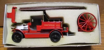 Conrad #1025 London Fire Brigade LCC Truck Engine 1:43 W. Germany Die Cast Metal - Image 1 of 4