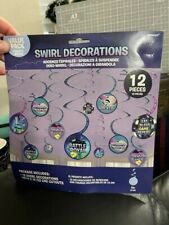 BATTLE ROYAL HANGING SWIRL DECORATIONS (12pc) ~ Birthday Party Supplies Cutouts