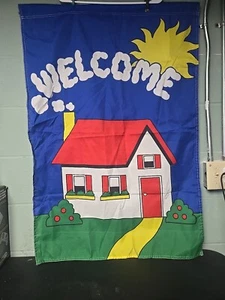 Bandera de Bienvenida Patio Hogar 28"x40" EE. UU. Casa Sol Decoración Jardín Bandera - Imagen 1 de 6