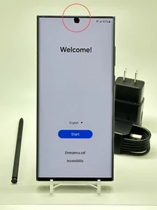 Samsung Galaxy S22 Ultra 128GB [SM-S908U] Phantom Black (Unlocked) 5197 ⚠️READ⚠️ - Afbeelding 1 van 7