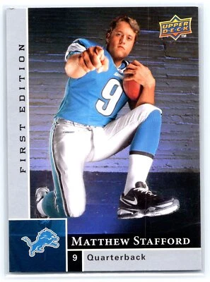 Matthew Stafford 2009 Upper Deck First Edition #180 Silver - Image 1 of 2