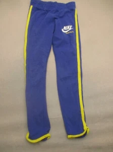NIKE Size S Kids Unisex Blue Cotton Blend Stretch Waist Pull On Track Pants 795 - Picture 1 of 8