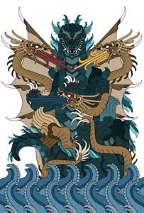 Pegatinas de calcomanía de vinilo Godzilla Ocean de 3""-6 - Imagen 1 de 1