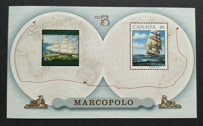 1999 Australia Stamps Expo Canada Marcopolo Ship Yacht Mini-Sht 澳洲邮展加拿大帆船小全张 - Image 1 of 2