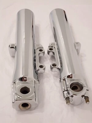 HARLEY DAVIDSON ROAD GLIDE ULTRA GLIDE ХРОМИРОВАННАЯ ВИЛКА НИЖНИЕ НОЖКИ ПОЛЗУНКИ 2000-2013 - Изображение 1 из 2