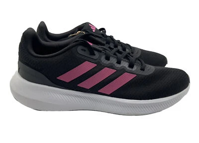 adidas Women's Run Falcon 3.0 Shoe - Sz 10 Black/Pink - Image 1 of 4