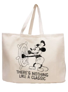 Steamboat Willie Tote Bag - Nothing Like A Classic Durable Cotton Twill Jumbo - Picture 1 of 2