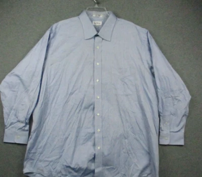 Camisa Paul Fredrick De Colección Para Hombre 18.5 35 Azul Abotonada Puño Francés Hong Kong Foto 1 de 4