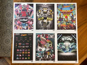 LEGO VIDIYO VIP 1/500 ALL 6 Limited Prints & Concert Posters Numbered Embossed - Picture 1 of 7