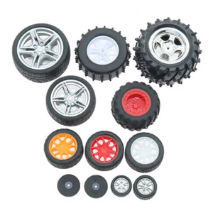 Mini Rubber Wheels & Tyres - Various Sizes for RC Cars, Model Making, DIY Toys - Picture 1 of 38