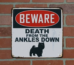 Funny Beware Sign- Westie - Great For The She Shed, Man ,Cave, Garage, Home - Picture 1 of 1