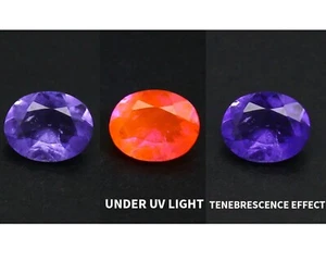 Natural Color Change Hackmanite 0.23 Carat 5x3 MM Oval Shape Faceted Gem - Picture 1 of 10