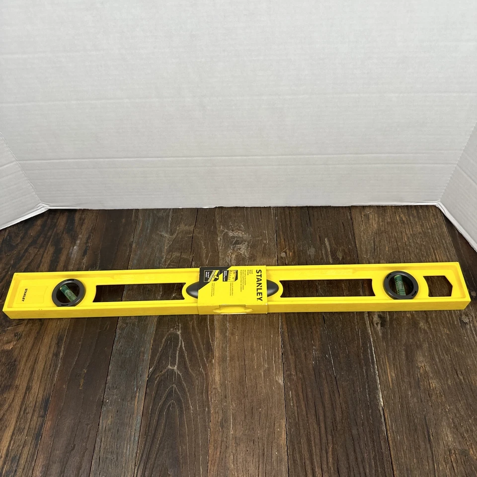 Stanley FatMax 24" ALUMINUM Non-Magnetic BOX BEAM High Impact ABS Level 3 VIAL - Image 1 of 4