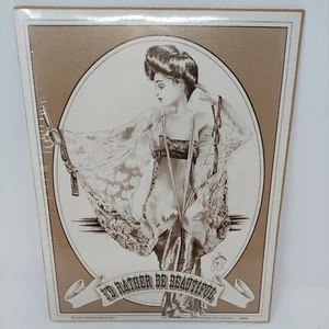 Gary Robertson 1982 PRINT, I’d Rather Be Be Be Beautiful, Pin Up Girl Vintage  - Bild 1 von 2