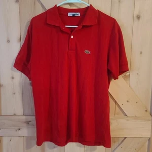 Vintage Chemise Lacoste Polo Shirt Mens Large Embroidered Logo Made In France - Picture 1 of 5
