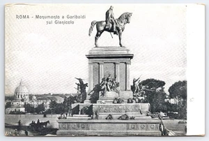 Vintage Postcard Rome Garibaldi Monument Gianicolo Italy - Picture 1 of 2