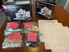 LEGO Architecture Trevi Fountain 21020 RETIRED, All 731 Pieces Verified Complete