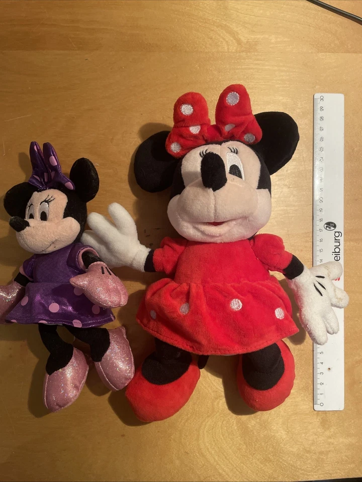 Micky Maus 2 Kuscheltiere Disney Eiskönigin Weihnachten Geschenk Kinder - Bild 1 von 1