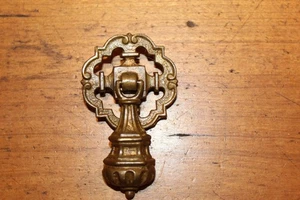 Antiker Bronzeguss Schublade Tropfen Anhänger Zug #7761 KBC? Alter Patina H-42 - Bild 1 von 5