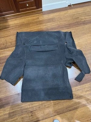 1995-1998 porsche 911 993 front trunk frunk carpet grey oem used - Image 1 of 2