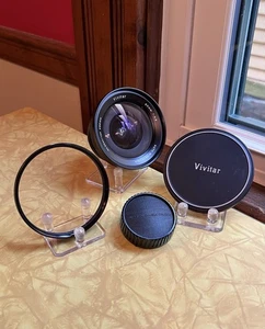 Vivitar 20mm 3.8 Lens with Filter + Caps *for Minolta MD Manual Focus Wide Angle - Picture 1 of 18