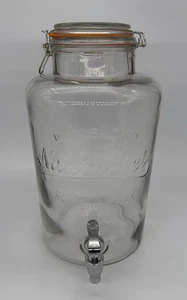 Vintage Old Fashioned NANTUCKET Glassware Co. 2 Gal Dispenser w/Spout Excellent! - Picture 1 of 9
