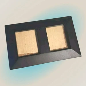Divided Black Picture Photo Frames Easel Glass Rear Load 2 Photos - Picture 1 of 11