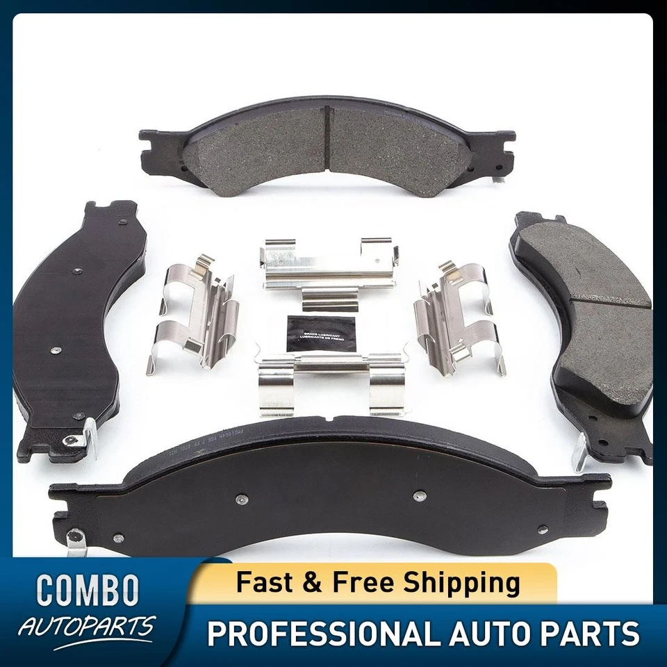 Rear Brake Pads w/ Hardware Kit fits 2004-2009 Chevrolet C4500 Kodiak - Image 1 of 1
