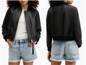 AllSaints Orten Damen-Bomberjacke schwarz Größe 10 All Saints - Bild 1 von 5