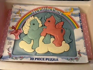 VINTAGE 80’s MLP MY LITTLE PONY G1 FIREFLY 3D PLASTIC TRAY PUZZLE & ORIGINAL BOX - Picture 1 of 3