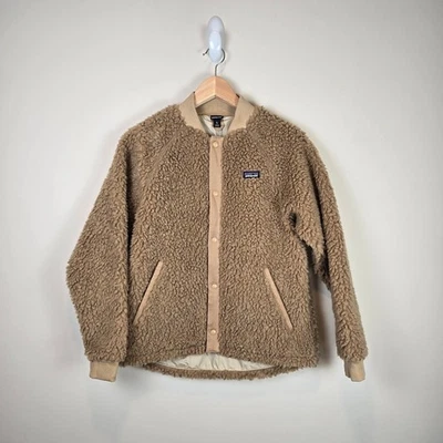 Patagonia Retro-X Bomber Jacket Size XL/14 Grayling Brown Snaps Pockets Coat - Image 1 of 4