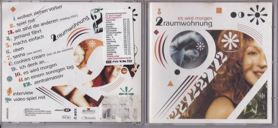 2raumwohnung - Es wird morgen  (12 Track CD) - Bild 1 von 1