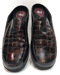 1803 Slip On Brown Leather Shoes size - Picture 1 of 8