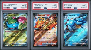 PSA 10 SET svG VENUSAUR & CHARIZARD & BLASTOISE SET MAZZO SPECIALE ex POKEMON JP - Foto 1 di 8