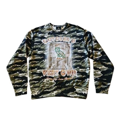 OVO Drake Camo Sweatshirt Größe Medium October’s Very Own Eule Rundhalsausschnitt Kanada - Bild 1 von 4
