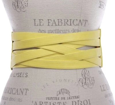 Yellow Wide Belt. Size:L 37”-40” - Image 1 of 3