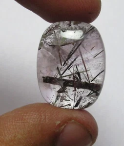Natural Rutile Quartz Cabochon Baguette Shape 18.95 ct Loose Gemstone H 4834 - Picture 1 of 6