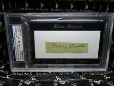 2010 HISTORIC AUTOGRAPHS Mickey Mantle AUTO HALL OF FAME ALL STAR PSA AUTHENTIC
