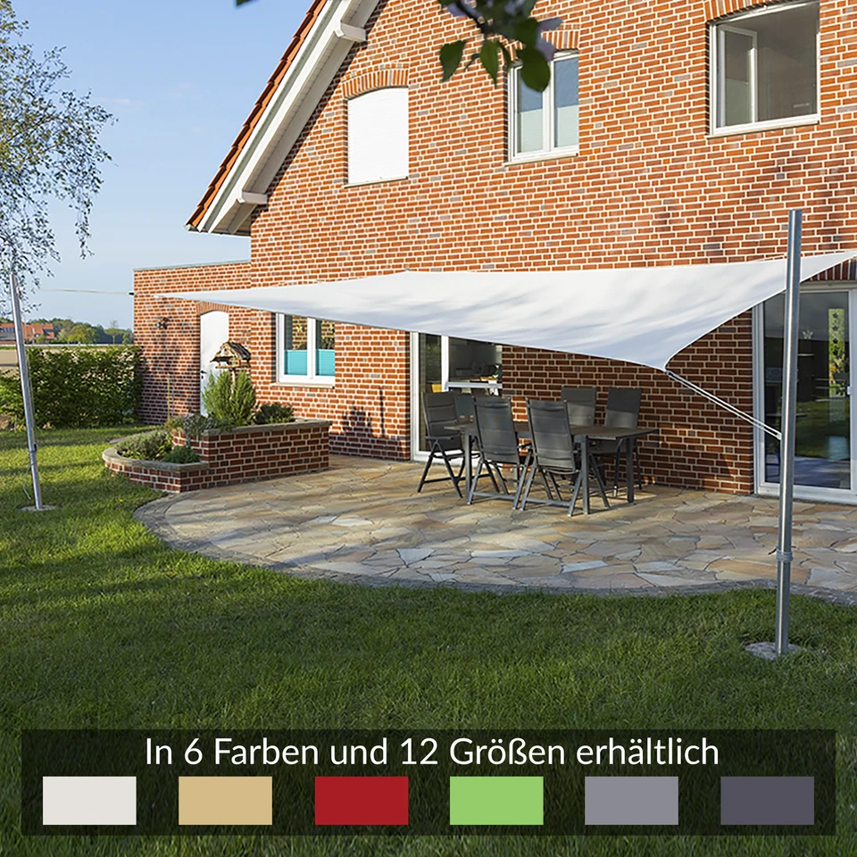 Complete Set Rectangle 2 Wall Brackets & 2 Stainless Steel Poles - Image 1 of 1