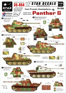 Star Decals 1/35 #35854 East Prussia & Koenigsberg #1 "Panther & Befehls Panther - Picture 1 of 3
