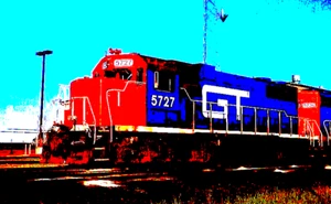 ORIGINAL KODACHROME SLIDE GRAND TRUNK GP38-2 #5727 JUNE 1994 - Picture 1 of 1