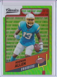 2021 Panini Classics Premium KEENAN ALLEN Neon Green Prizm LA Chargers 3/20